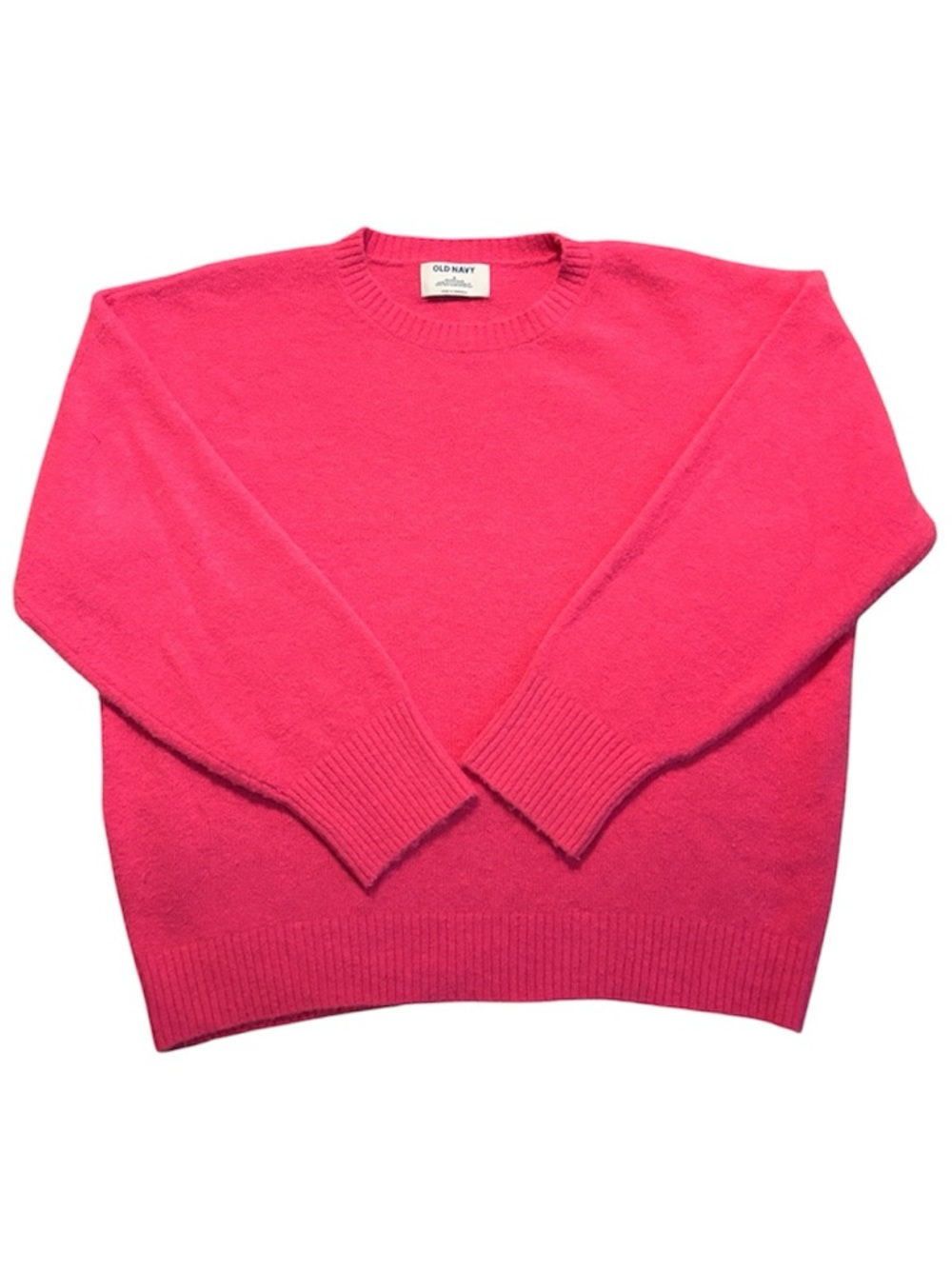 Old Navy Bright Pink Crewneck Sweater